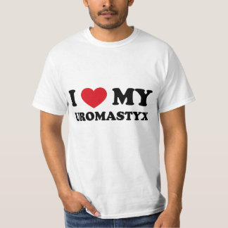 Love Beyond Species: Ik hou van mijn Uromastyx T-shirt