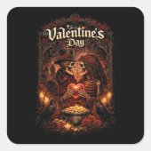 Love Beyond the Grave Vierkante Sticker (Voorkant)