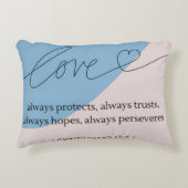 Love Bible Verse Accent Kussen (Voorkant)