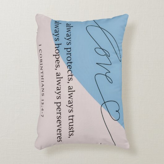 Love Bible Verse Accent Kussen (Voorkant(Verticaal))