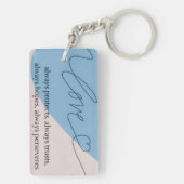 Love Bible Verse Sleutelhanger (achterkant)