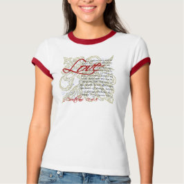 Love Bible Verse T-Shirt Womens Christelijke T-Shi
