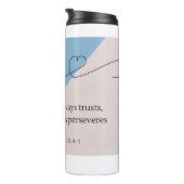 Love Bible Verse Thermosbeker (Geroteerd rechts)