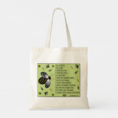 Love Bible Verse Tote Bag (Achterkant)