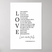 Love Bible Verse Wall Art Poster (Voorkant)