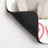 Love Bichon Frise Puppy Dog Computer Mousepad Muismat (Hoek)