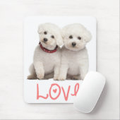 Love Bichon Frise Puppy Dog Computer Mousepad Muismat (Met muis)