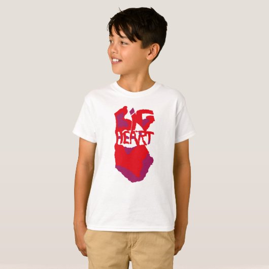 Love.Big heart/Corazon Grande love by Masanser pix T-shirt (Voorkant volledig)