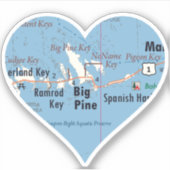 Love Big Pine Key Sticker (Voorkant)