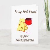 LOVE BIJ THANKSGIVING ***BEST VRIEND** FEESTDAGEN KAART (Voorkant)
