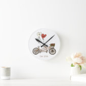 Love bike Mr & Mrs Wall klok (Huis)