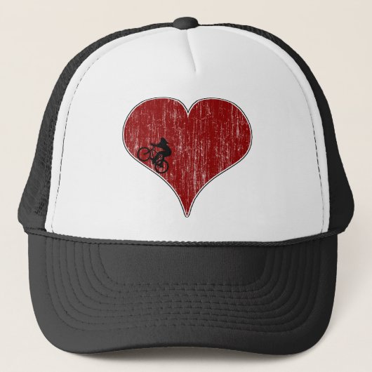 Love Biking Cycling Trucker Pet (Voorkant)