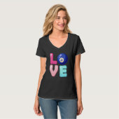 Love Billiards Player Team Fan Girls Womens T-shirt (Voorkant volledig)