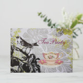 Love Bird Boho Chic vrijgezellenfeest theekransje Kaart (Staand voorkant)