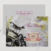 Love Bird Boho Chic vrijgezellenfeest theekransje Kaart (Voorkant / Achterkant)