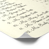 Love Bird  Damask Seating Chart 12 Tables Poster (Hoek)