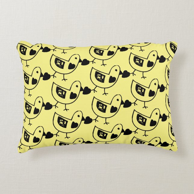 Love Bird en Jumping Jack Design Accent Kussen (Voorkant)