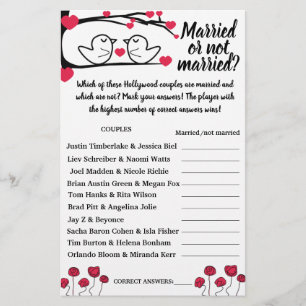 LOVE BIRD GETROUWD OF NIET GETROUWD DOUCHE SPELKAA FLYER