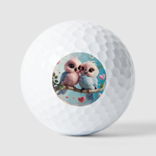 Love Bird Golfballen (Voorkant)