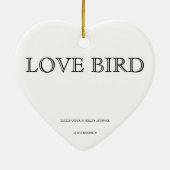 Love Bird Ornament (Achterkant)
