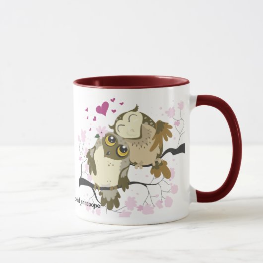 Love Bird Owls Mok (Rechts)