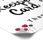 Love Bird Place Recipcard here Shower Sign Poster (Hoek)