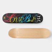 LOVE BIRD Skateboard, 7¾" Deck Persoonlijk Skateboard (Horizontaal)