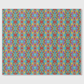 Love Bird Theme Painted Mosaic Tegels custom Cadeaupapier (Vlak)