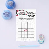 Love Bird Vrijgezellenfeest Bingo Game Card Flyer (Enkel)