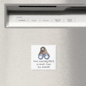 Love Bird Watching Hawk Binoculars Fun Quote Magne Magneet (Insitu (Vaatwasser))