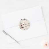 Love Bird Wedding Favor Stickers (Envelop)