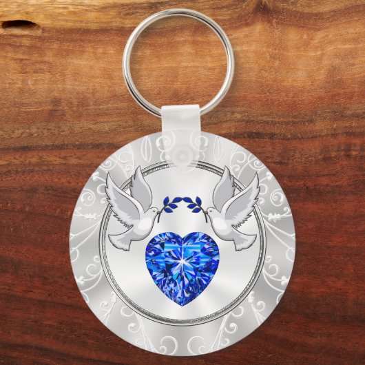 Love Bird Wedding Favors, Wedding Sleutelhanger Fa (Achterkant)