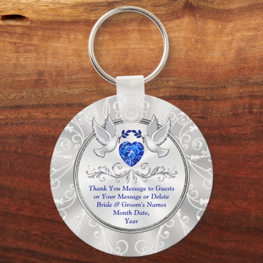 Love Bird Wedding Favors, Wedding Sleutelhanger Fa (Voorkant)