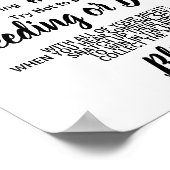 Love Bird Zet Ring op Vrijgezellenfeest Game Sign Poster (Hoek)