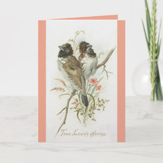 Love Birds Anniversary Greeting Card Kaart