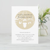 Love Birds Baby Shower Uitnodiging (Staand voorkant)
