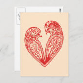 Love Birds Briefkaart (Voorkant / Achterkant)