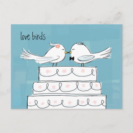 Love Birds Briefkaart (Voorkant)