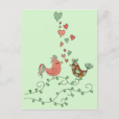 Love Birds Briefkaart (Voorkant)