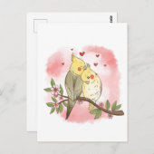 Love Birds Briefkaart (Voorkant / Achterkant)