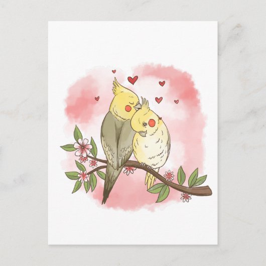 Love Birds Briefkaart (Voorkant)