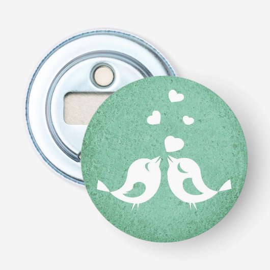 Love Birds Button Flesopener (Voorkant)