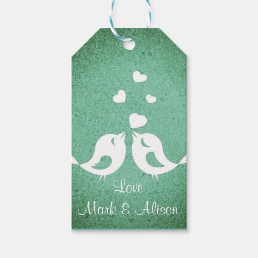 Love Birds Cadeaulabel (Voorkant)