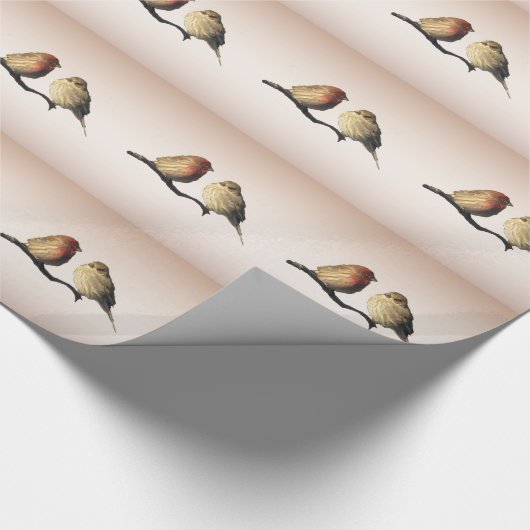 Love Birds Cadeaupapier (Hoek)