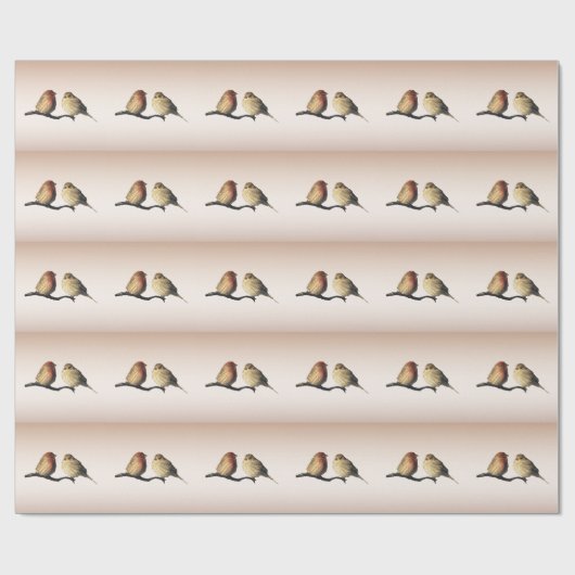 Love Birds Cadeaupapier (Vlak)