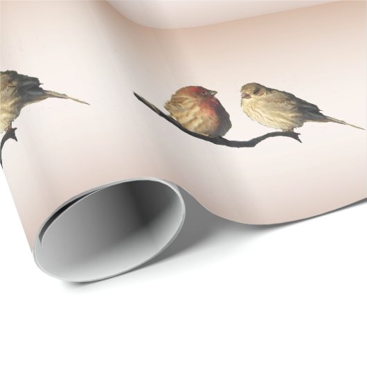 Love Birds Cadeaupapier (Rol Hoek)