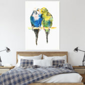 Love Birds Canvas Afdruk (Insitu (Slaapkamer))