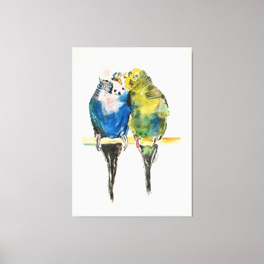 Love Birds Canvas Afdruk (Voorkant)