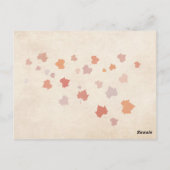 Love Birds - Fall Wedding Thank You Card Briefkaart (Achterkant)