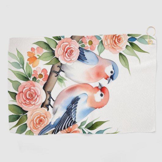 Love Birds Golfhanddoek (Horizontaal)